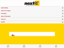 Tablet Screenshot of nextre.com